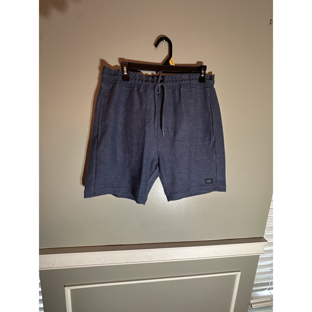 Coast Apparel Playa Shorts Mens Small Slate Blue Heathered Knit Drawstring New